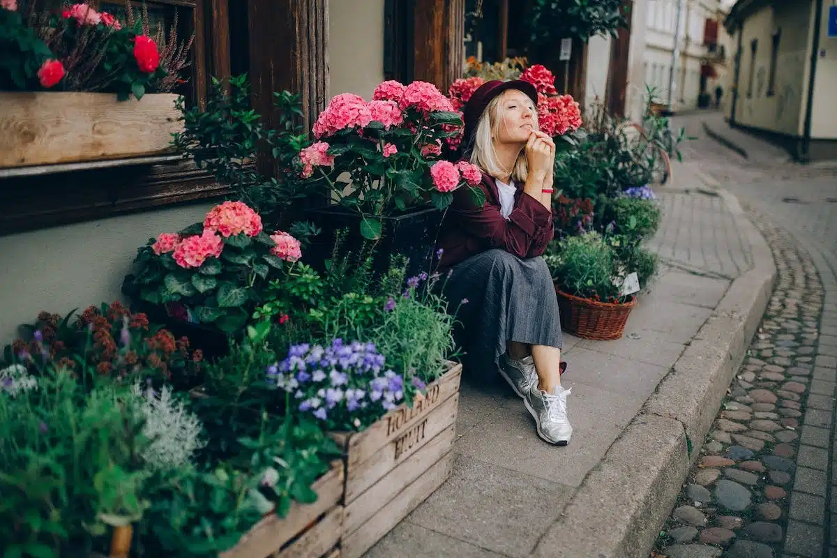 fleurs pot