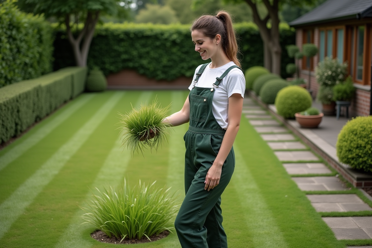 Jeune femme compare deux types d