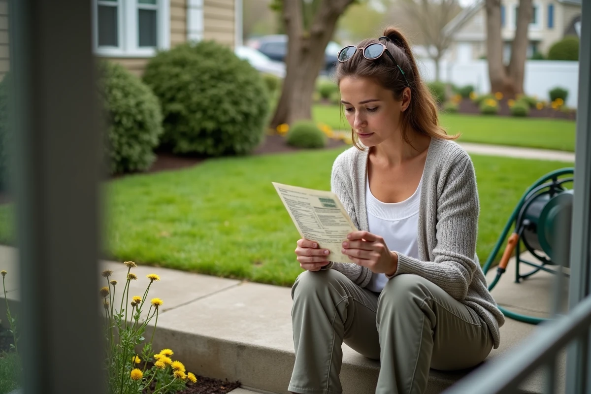 Femme regarde un sac d