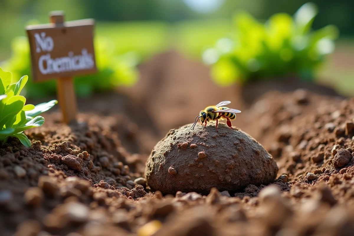 Gants de protection et nid d