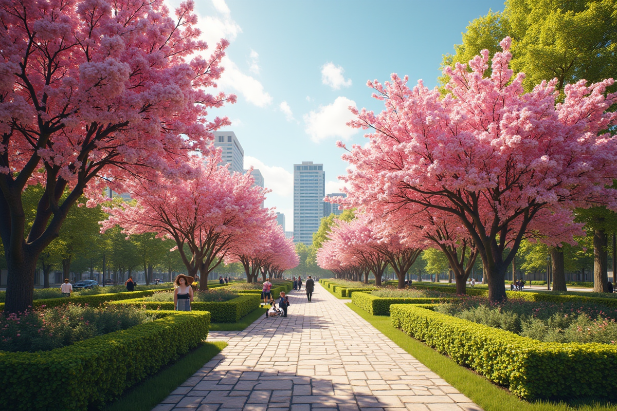 arbres en fleurs
